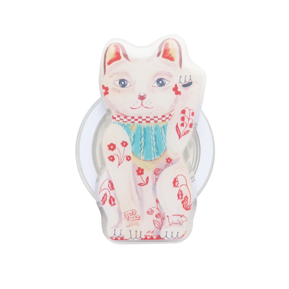 Nathalie Lete Phone grip Lucky cat | 8000000works | エイトミリオン
